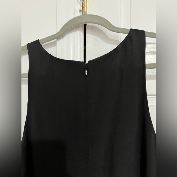 CLUB MONACO BLACK AND WHITE ASYMMETRICAL SILK DRESS size 2 NWT - Picture 8 of 10